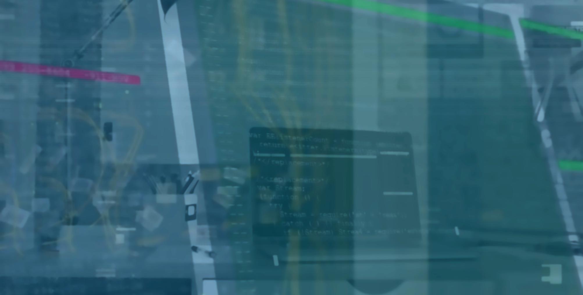 Team collaborating on algorithm design in modern workspace